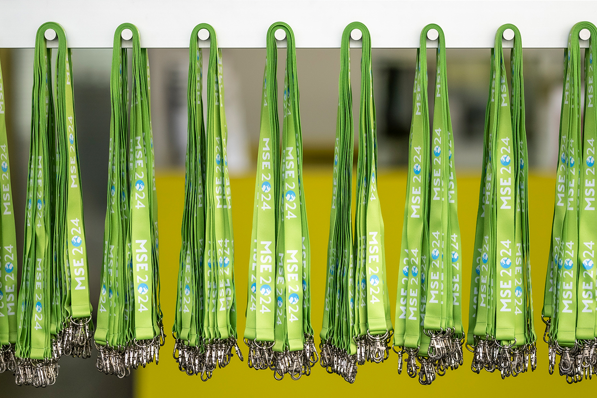 Example lanyards for participants
