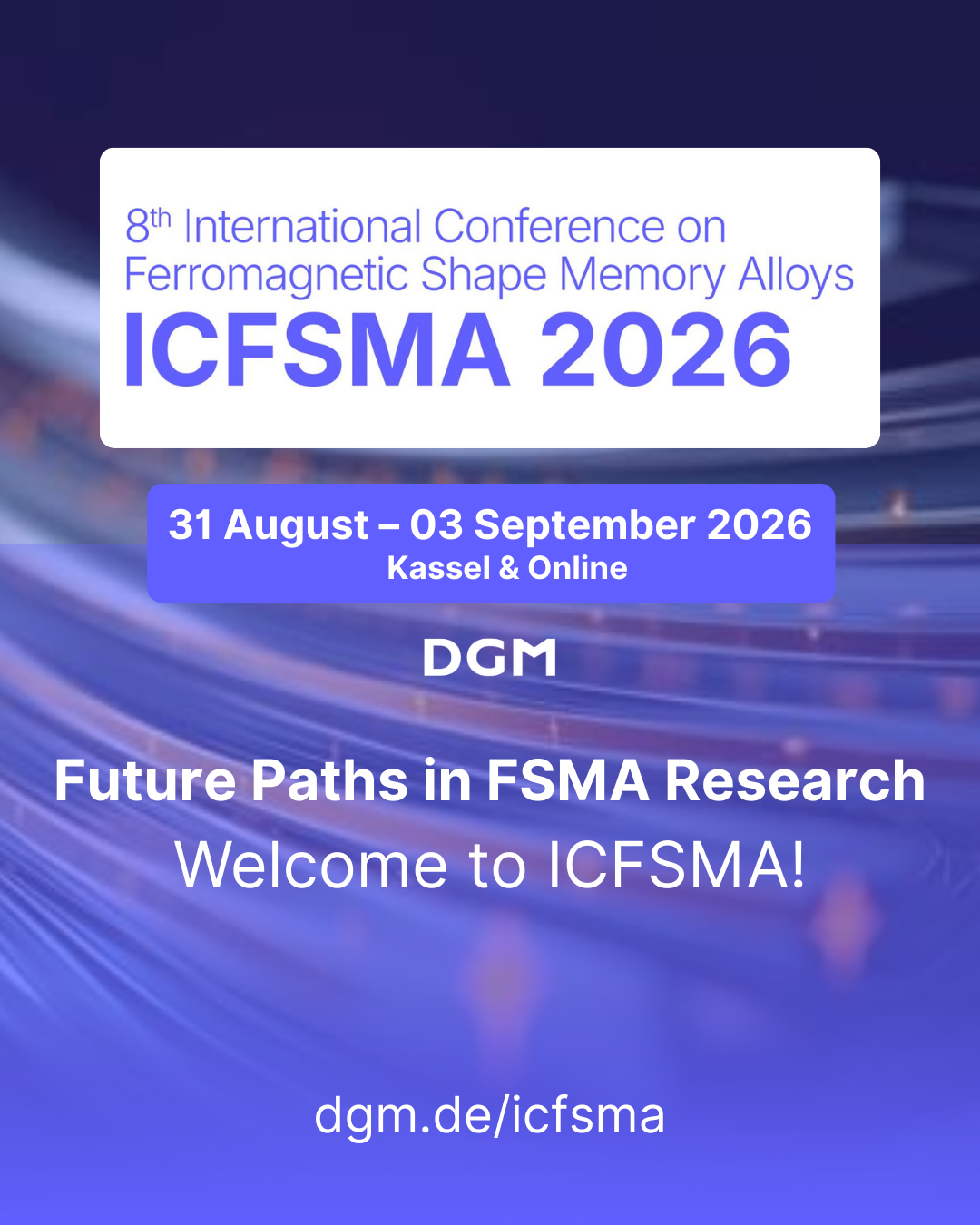 ICFSMA 2026 conference visual
